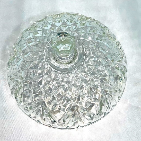 VINTAGE Crystal Butter Bell Dish - Picture 2 of 3